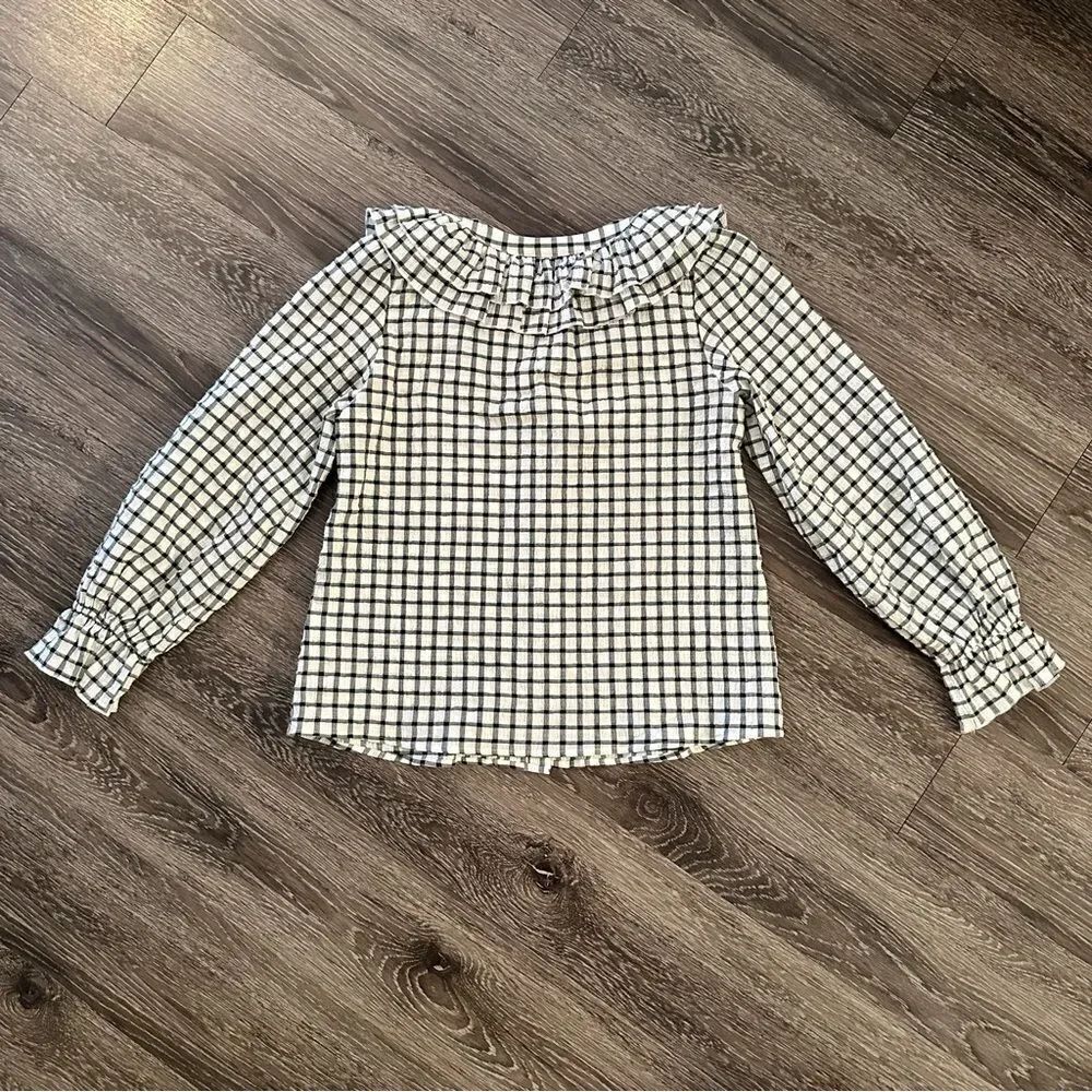Maeve Plaid Ruffled Button Down - Picture 8 of 8
